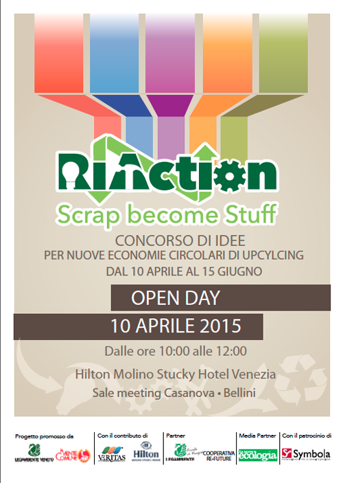 RIACTION (10 Aprile • 15 Giugno 2015): CONCORSO DI IDEE PER NUOVE ECONOMIE CIRCOLARI DI UPCYCLING